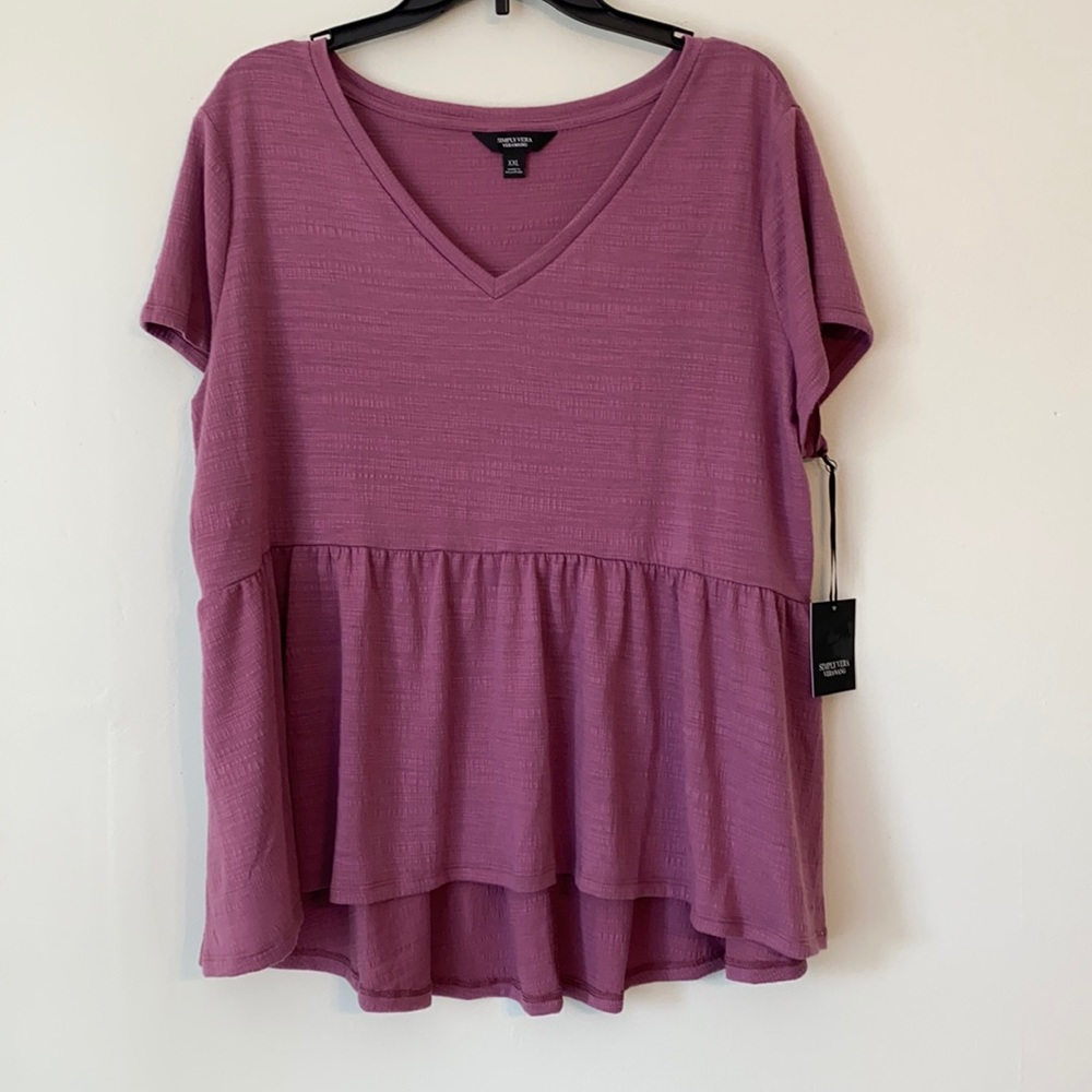 Simply vera vera Wang V-Cut shirt